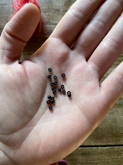 Black Glass Beads