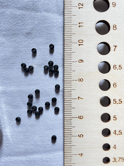 Black Glass Beads